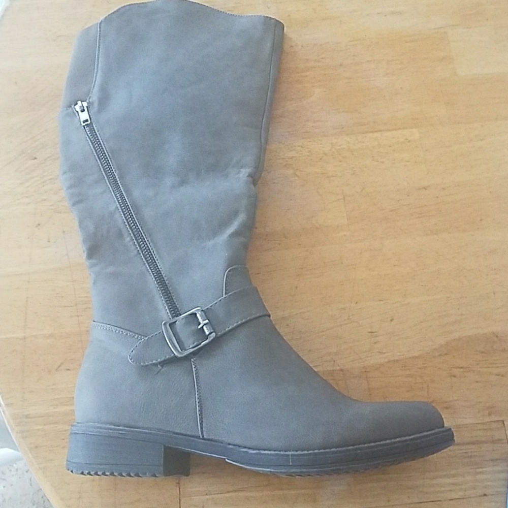 Grey Riding boots